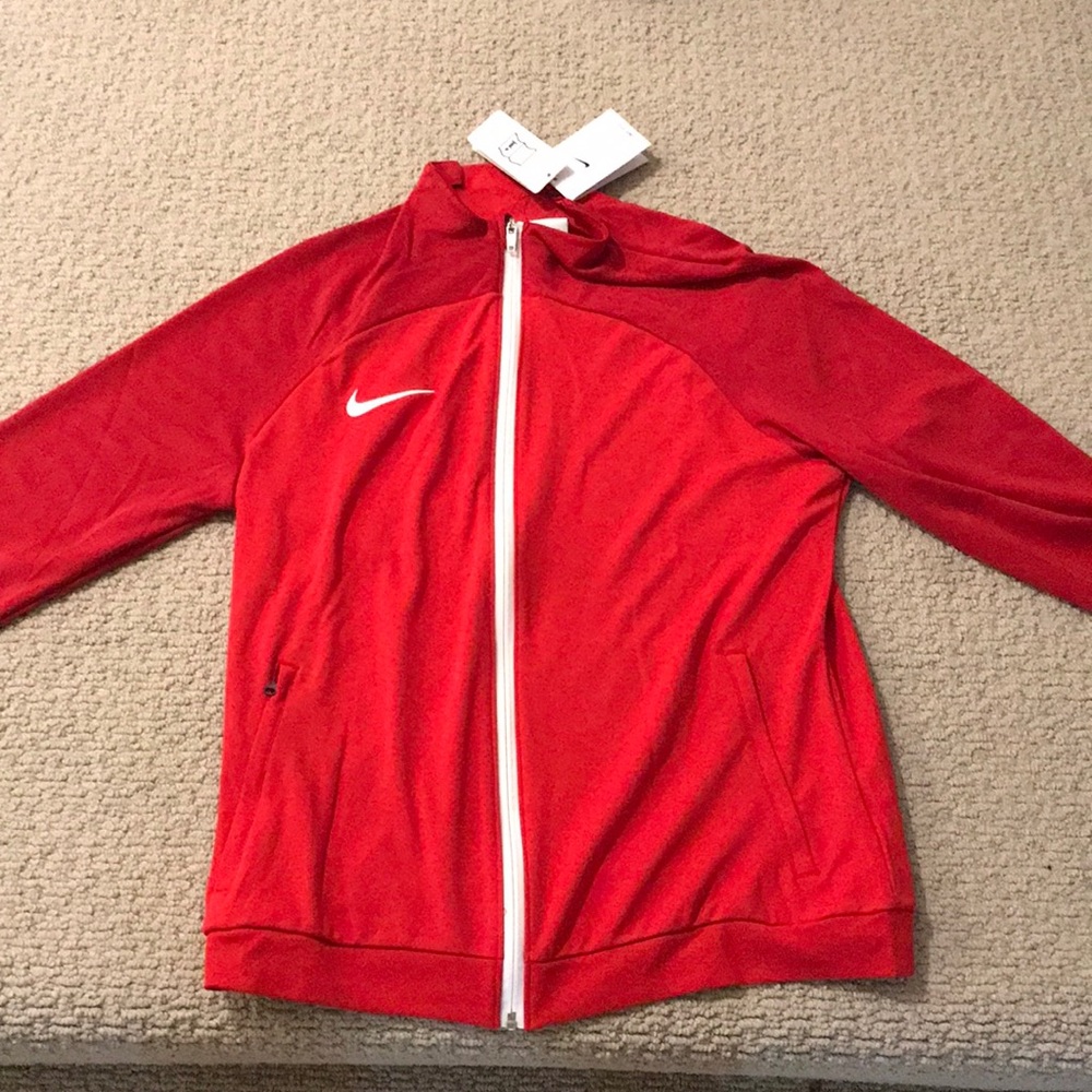 Nike zip jacket, red dri-fit, Men’s Large (L) NWT